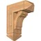 Ekena Millwork Merced Arts and Crafts Smooth Bracket w/ Offset Brace, Western Red Cedar, 7 1/2"W x 18"D x 22"H BKT0806X18X22MRC03SWR - alternate 1